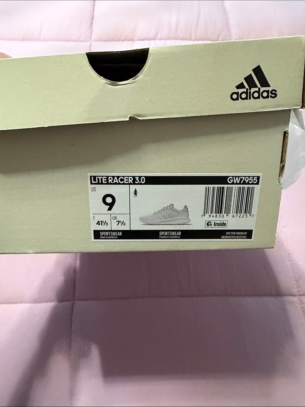 adidas Lite Racer 3.0 womens Sneakers - Light Gray